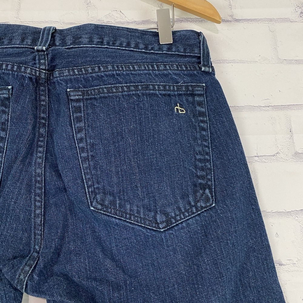 Rag & Bone Jeans Men's 31 31x31 Denim Fit 3 SLIM Straight‎ Leg Button Fly - Picture 8 of 14